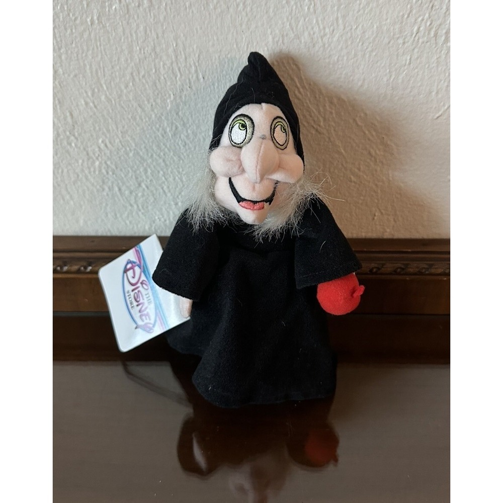 Disney Store Mini Bean Bag Stuffed Plush Toy Snow White‎ Witch NWT - Picture 2 of 3